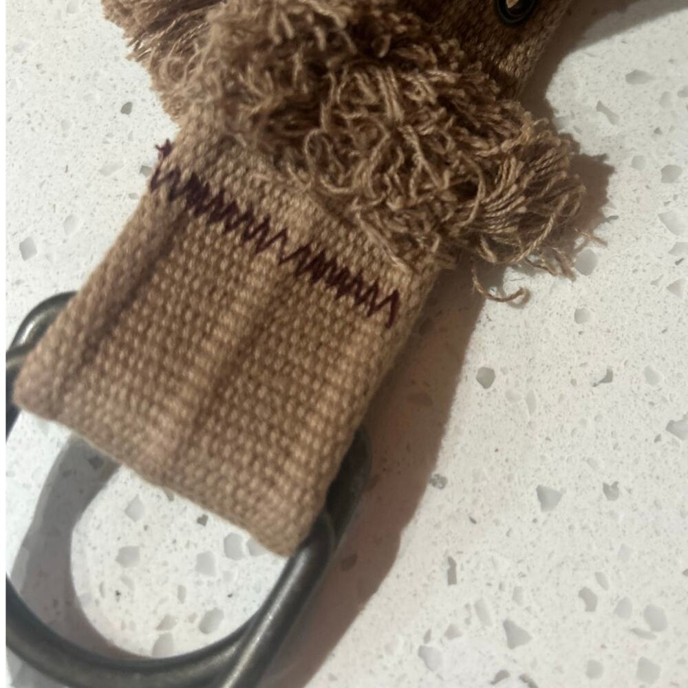 Belt Canvas Rivet Tan - Picture 3 of 8